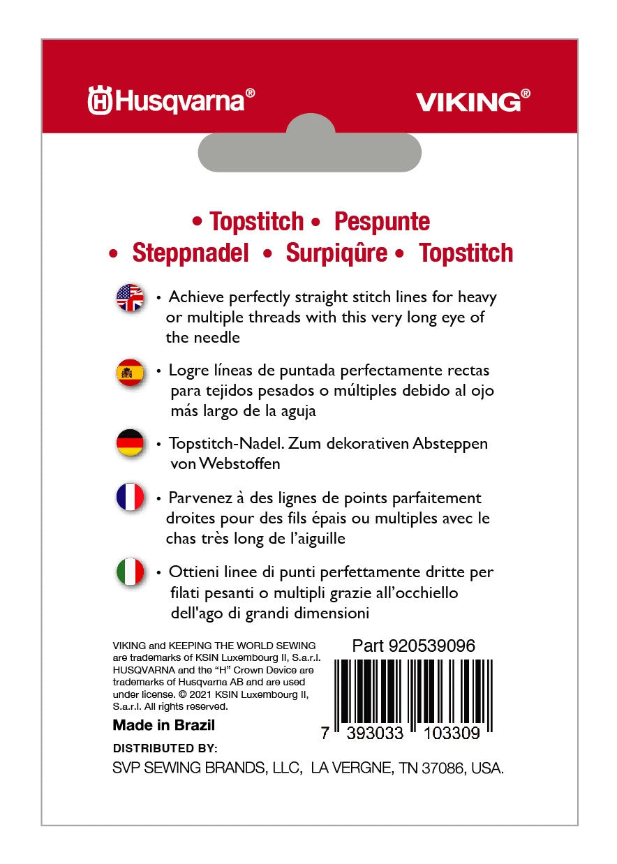 HUSQVARNA® VIKING® Steppstichnadeln Größe 90/14 5er-Pack 2