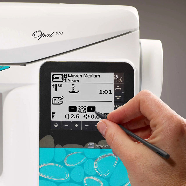 Monochromer Touchscreen mit integriertem Stylus