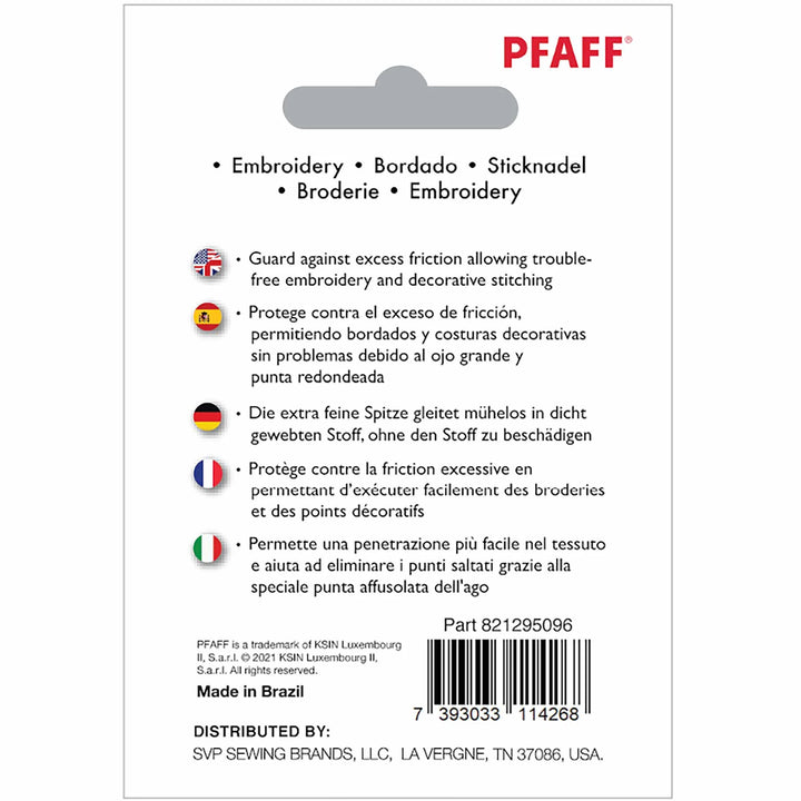 PFAFF® Sticken Nadeln Größe 80/12 5er-Pack 1