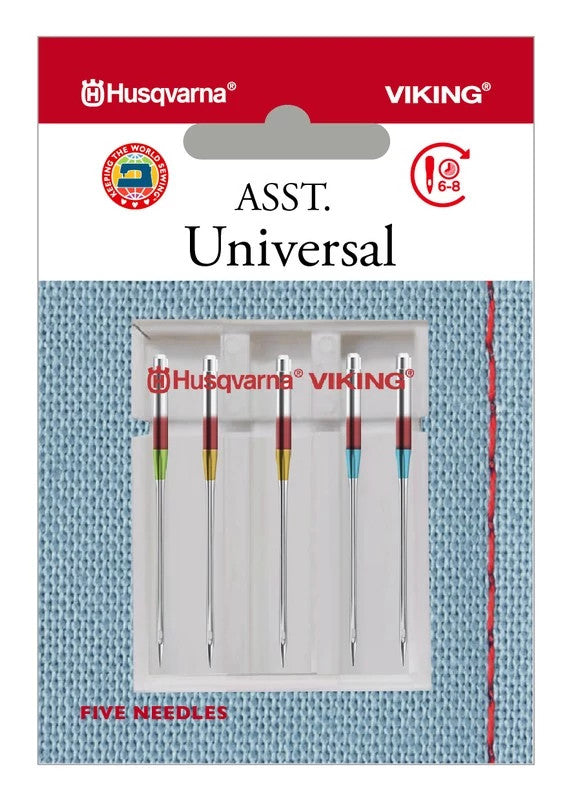 HUSQVARNA® VIKING® Universal Needles Assorted Sizes 5-pack