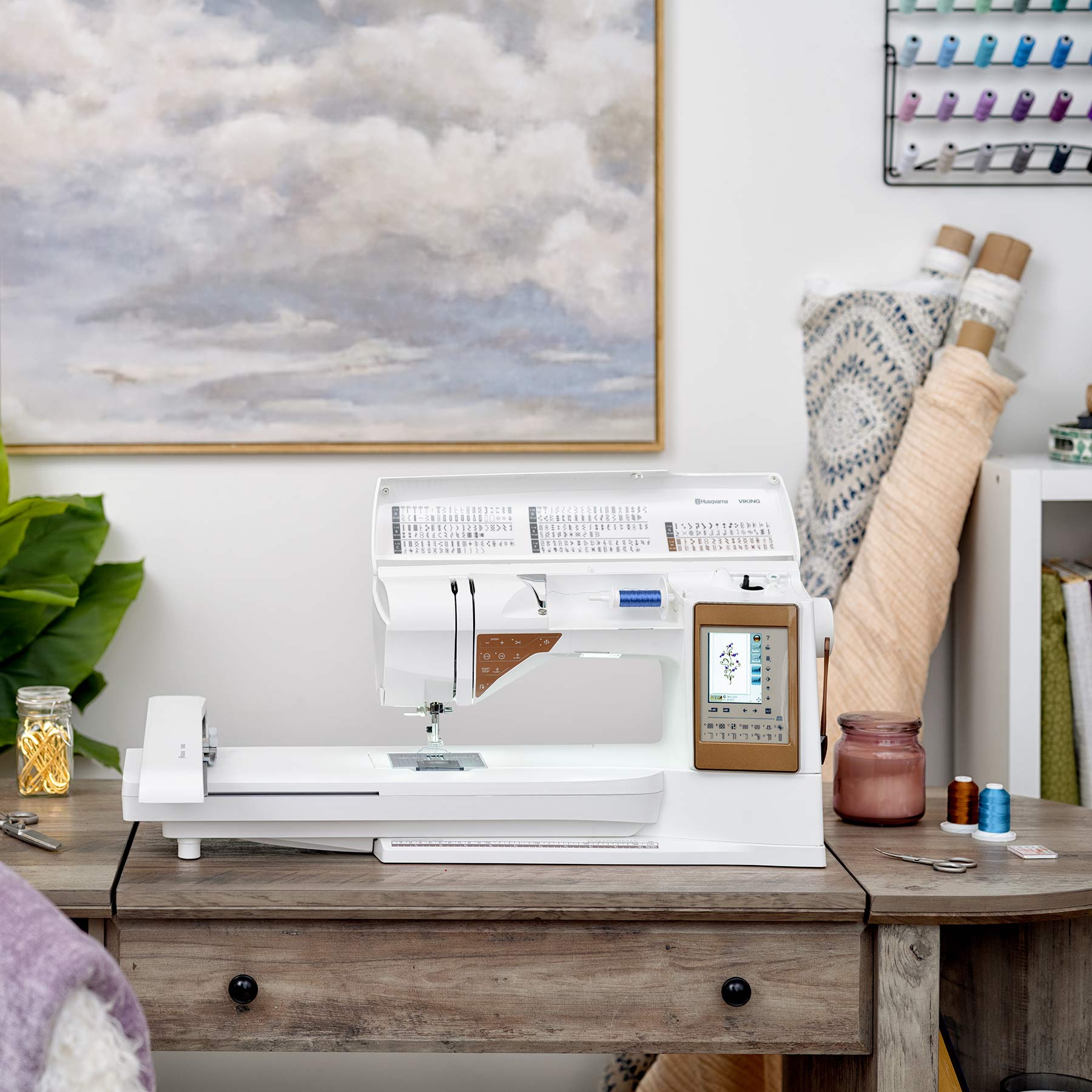 Husqvarna® Viking® DESIGNER TOPAZ™ 50 Sewing & Embroidery Machine