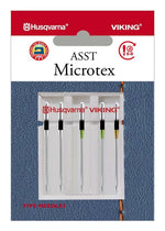 Agujas Microtex HUSQVARNA® VIKING® de varios tamaños paquete de 5