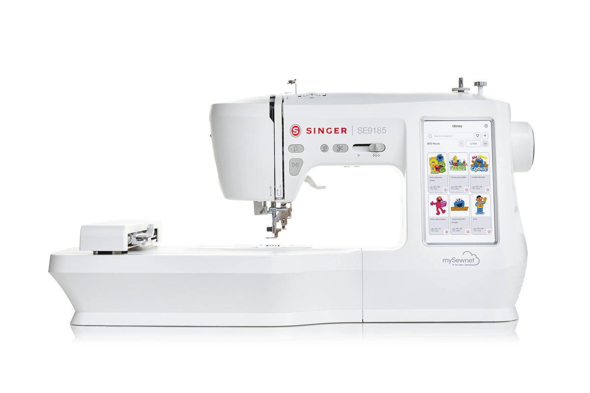 Singer SE9185 Wi-Fi sewing and embroidery machine with colour touchscreen