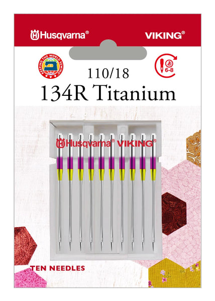Husqvarna® Viking® 134R Titanium Needles Size 110/18 10-Pack