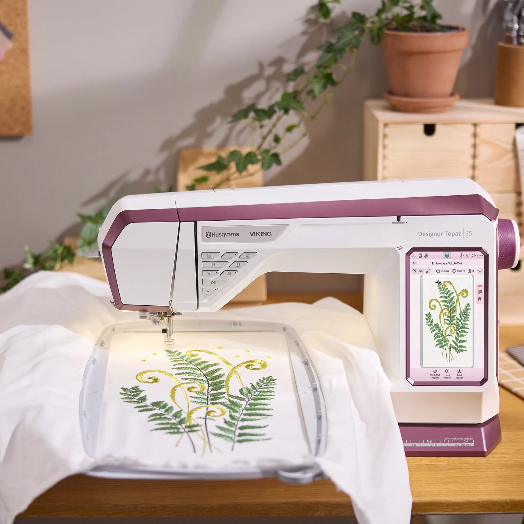 Husqvarna® Viking® DESIGNER TOPAZ™ 65 Sewing & Embroidery Machine