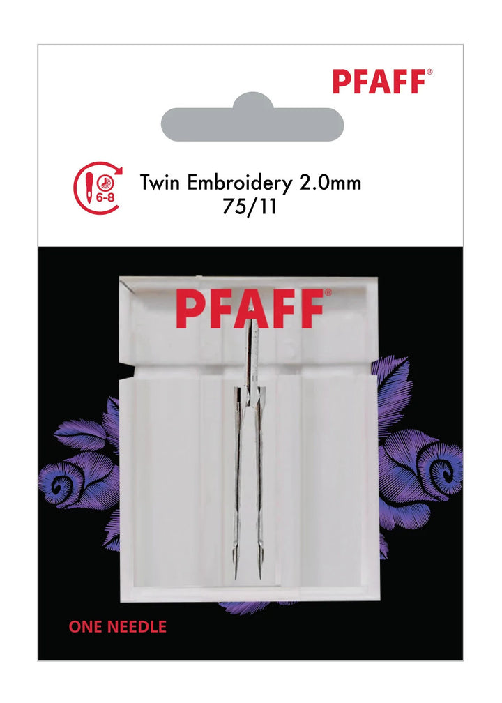 PFAFF® Twin Sticken 2.0mm Nadelstärke 75/11 2