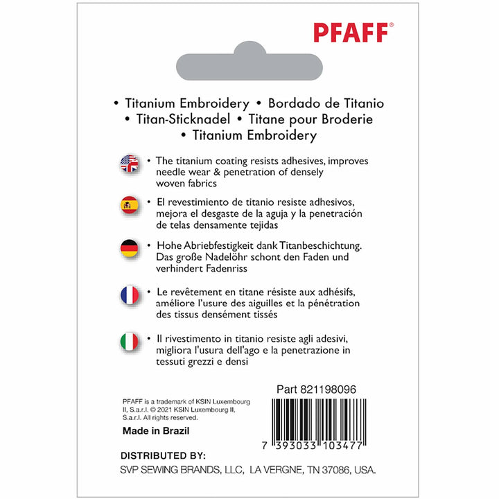 PFAFF® Sticken Titan-Nadeln Größe 80/12 5er-Pack 2