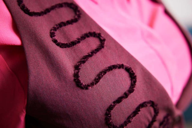 Yksinomainen ommel ja kirjonta suunnittelutekniikat